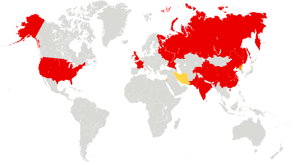 nuclear map